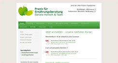 Desktop Screenshot of ernaehrungsberatung-reutlingen.de