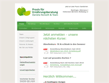 Tablet Screenshot of ernaehrungsberatung-reutlingen.de